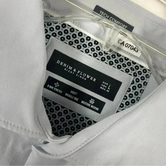 DENIM &  FLOWER shirt L - Picture 5 of 10